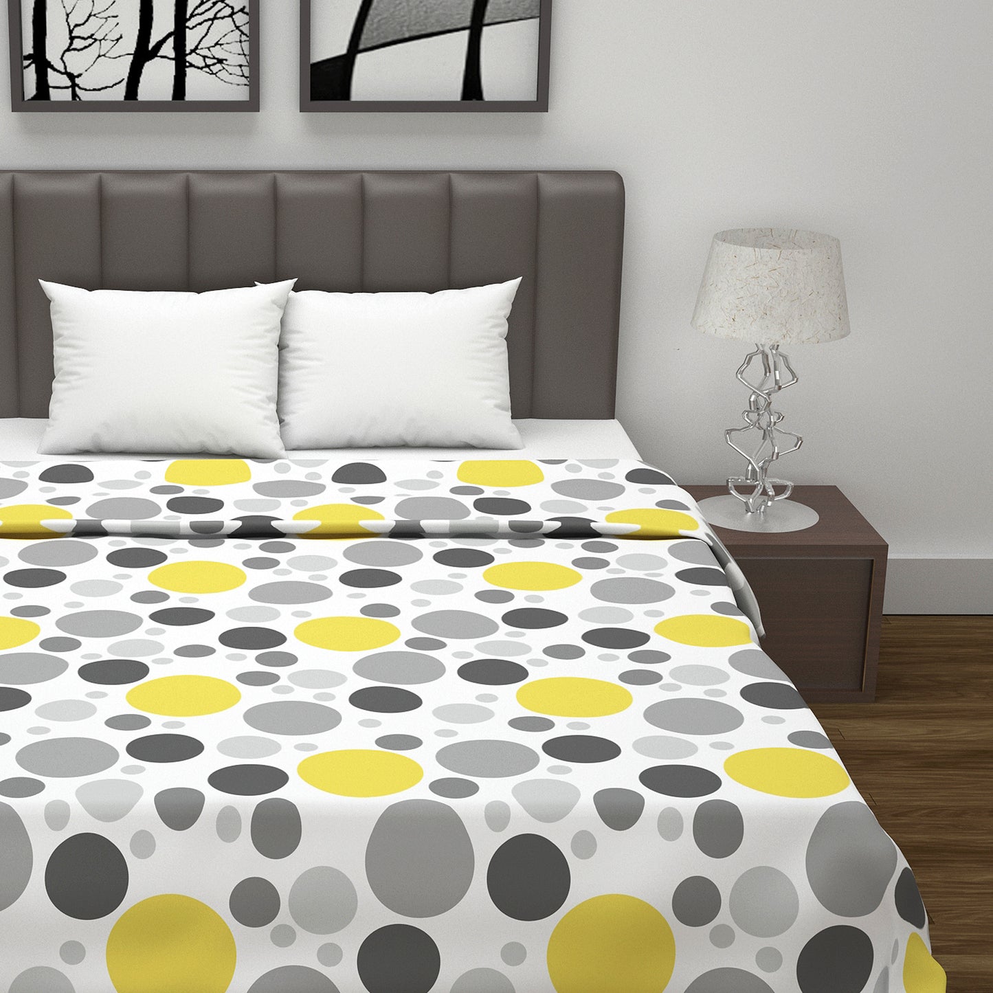 Colorful Polka Dots 144 TC 100% Cotton All Weather Double Bed Dohar