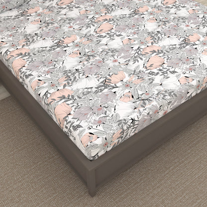 Bloom Floral Print Bedsheet For Double Bed