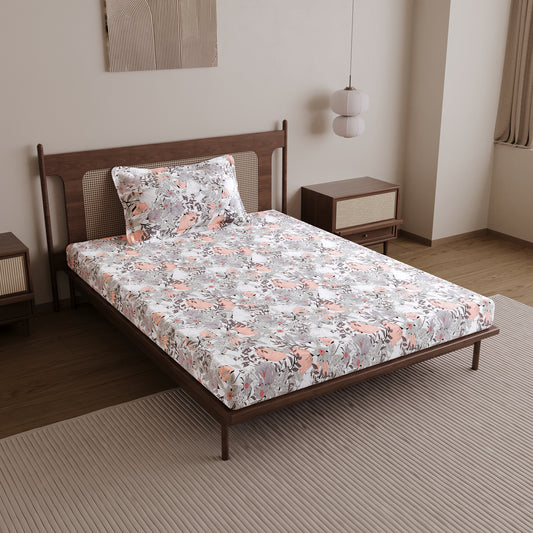 Bloom Floral Print Single Bedsheet