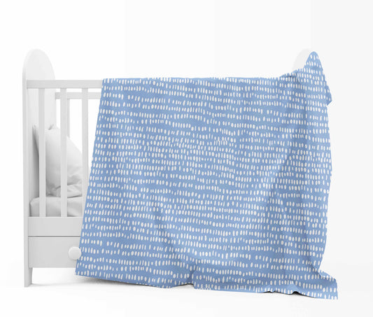 Blue Stripe Cozy and Comfy for 0-3 Years Baby Single Bed AC Blanket for Kids