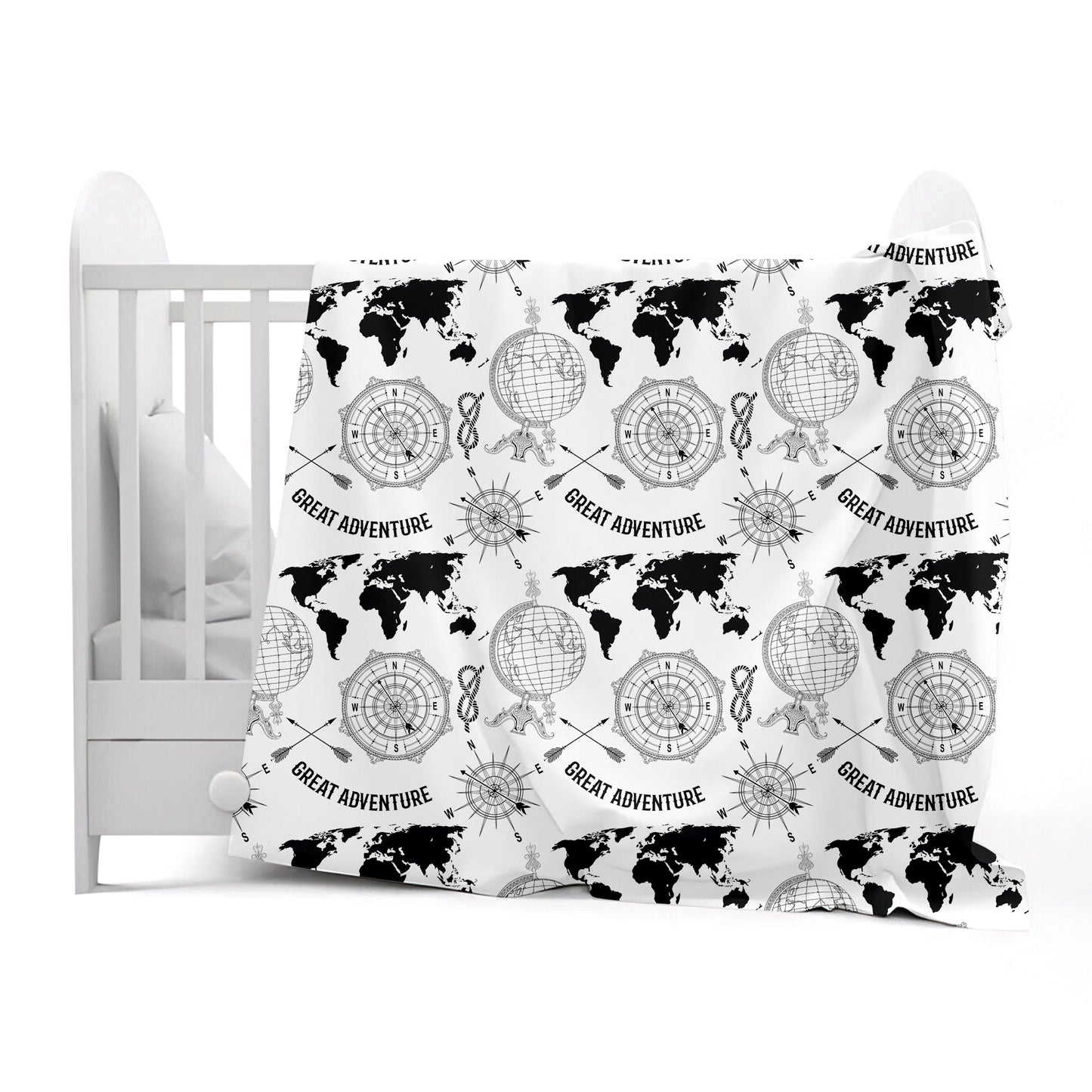 Grey Abstract Print Eco Friendly for 0-3 Years Baby Single Bed AC Blanket for Kids