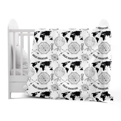 Grey Abstract Print Eco Friendly for 0-3 Years Baby Single Bed AC Blanket for Kids