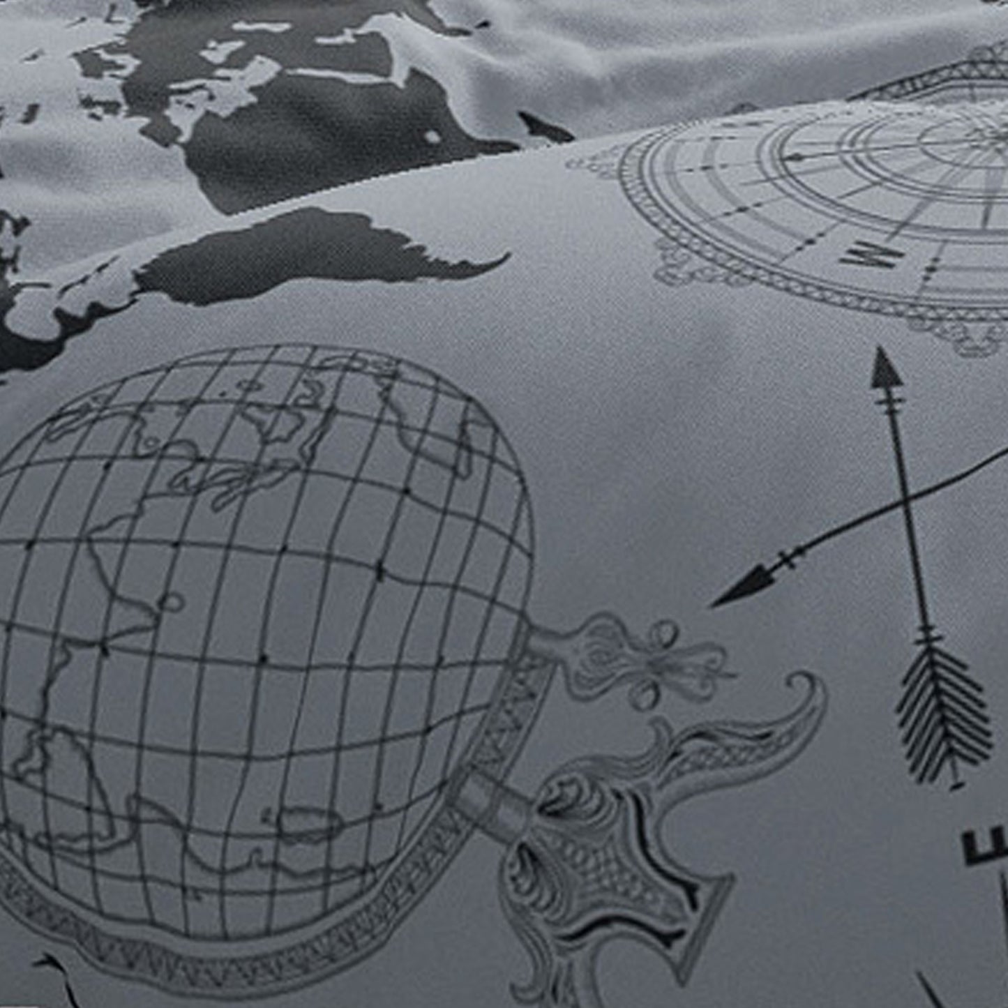 Grey Abstract Print Eco Friendly for 0-3 Years Baby Single Bed AC Blanket for Kids