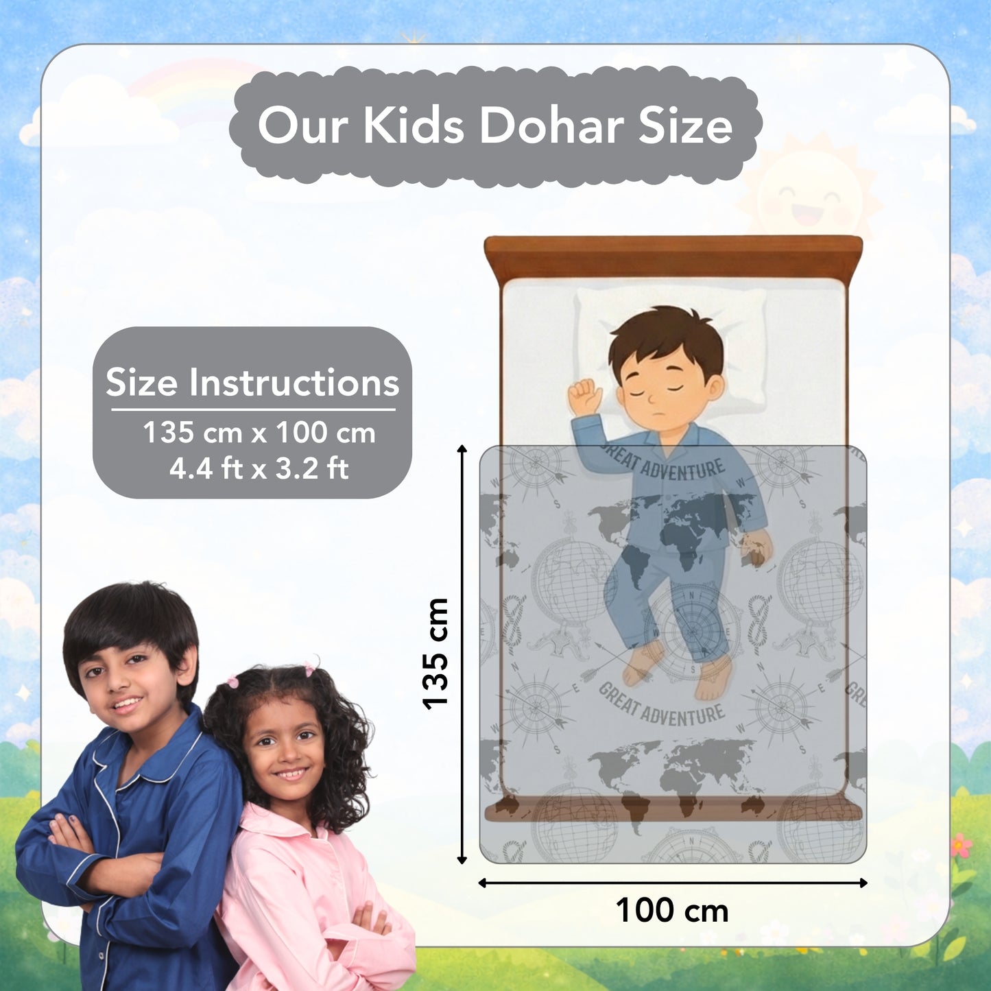 Grey Abstract Print Eco Friendly for 0-3 Years Baby Single Bed AC Blanket for Kids