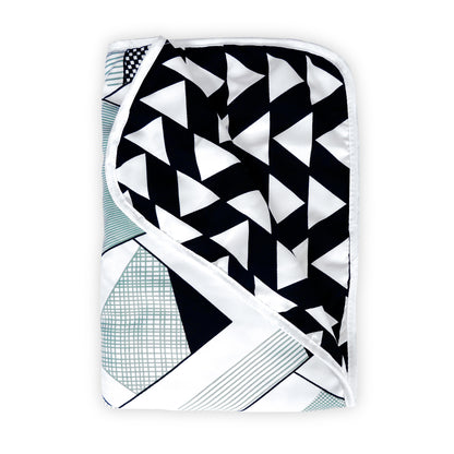 Geometric Black Ultra Soft for 0-3 Years Baby Single Bed AC Blanket for Kids