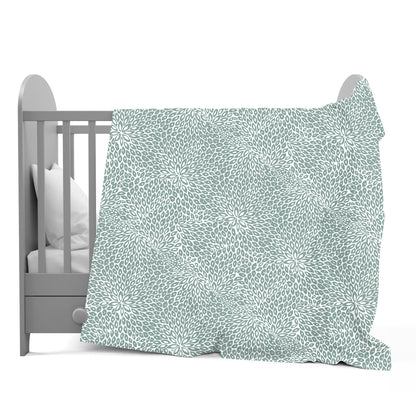 Green Floral Fantasy All Season for 0-3 Years Baby Single Bed AC Blanket for Kids