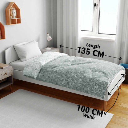 Cement Floral 120 GSM Microfiber Baby Single Bed AC Blanket Dohar for Kids