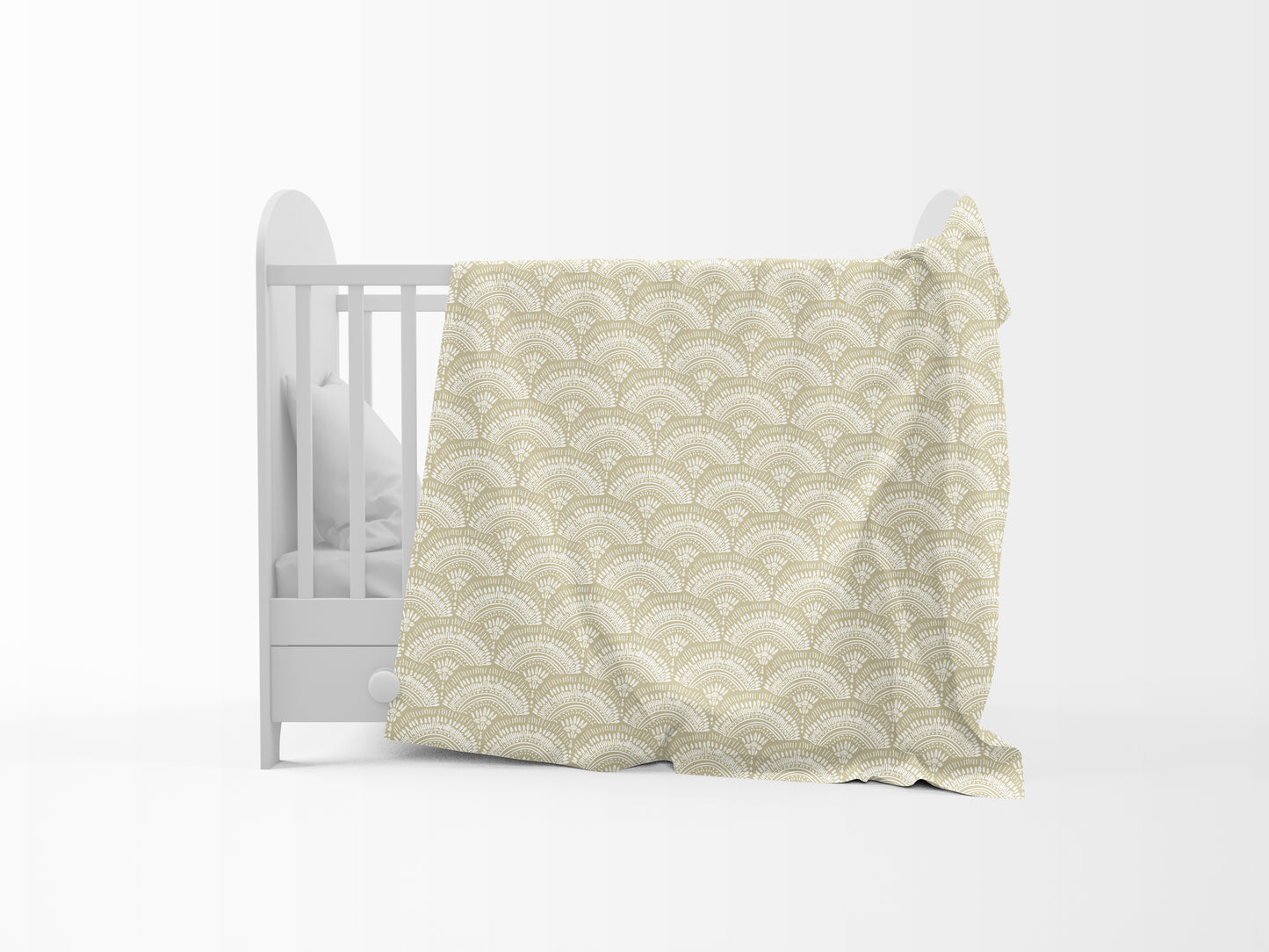 Soybean & White Floral Kids Single Bed Dohar – 120 GSM Microfiber