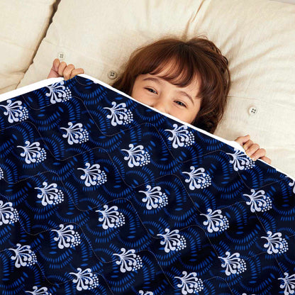 Iris Floral AC Quilt Comforter for Kids