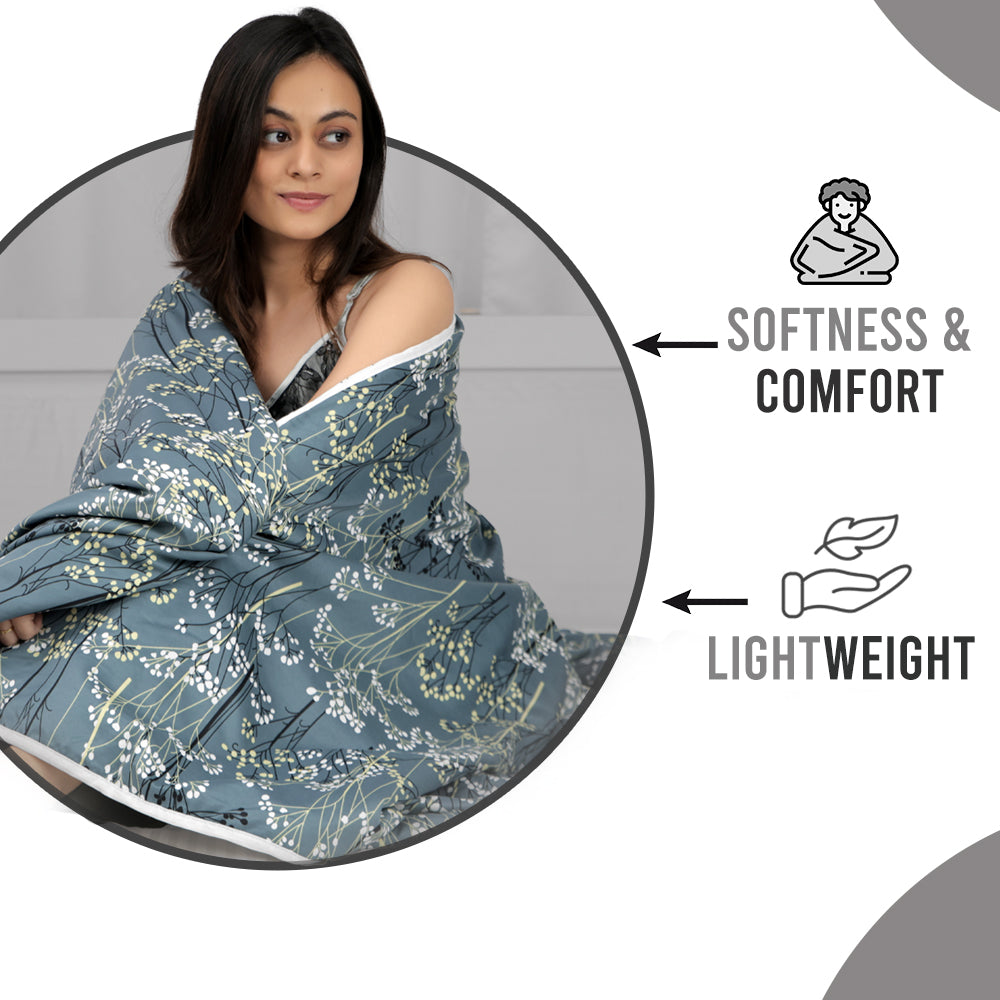 Autumn Floral AC Quilt Comforter For Double Bed