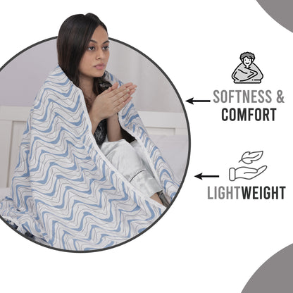 Aesthetic Floral AC Quilt Comforter for Single Bed