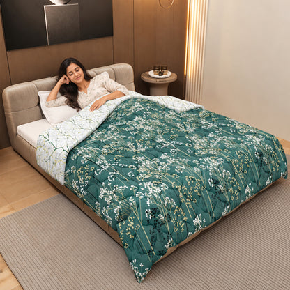Autumn Floral AC Quilt Comforter for Single Bed