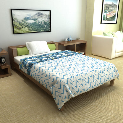 Aesthetic Floral AC Quilt Comforter for Single Bed