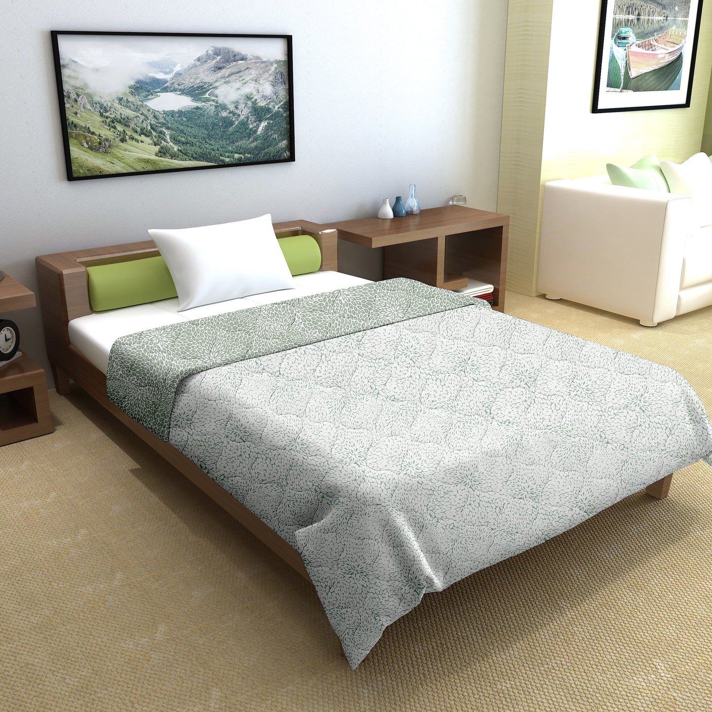 Floral Petals AC Quilt Comforter for Single Bed