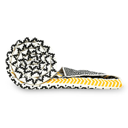 Mustard Mint Abstract Single Bed Comforter – 120 GSM Microfiber