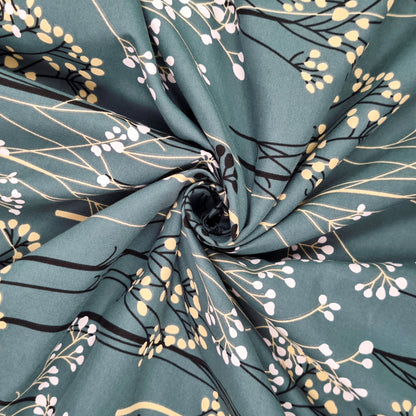 Grey Floral Classic Smooth Lighweight Reversible Double Bed Dohar