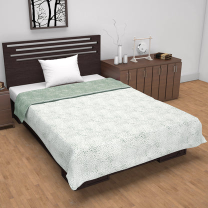 Green Floral Fantasy All Season Microfiber Single Bed Dohar