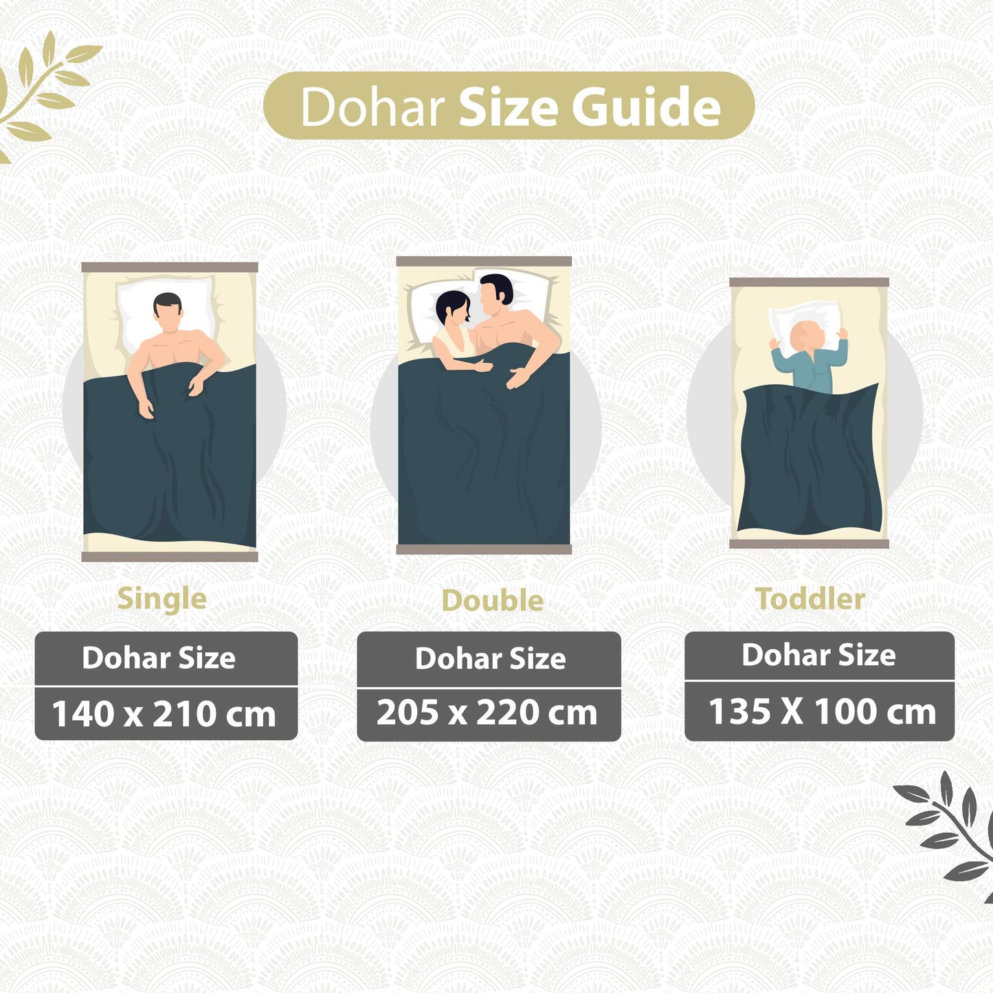 Block Print Green Lightweight Reversible Single Bed Dohar