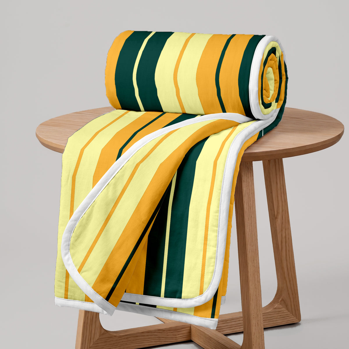 Yellow Microfiber Single Bed Dohar – 120 GSM