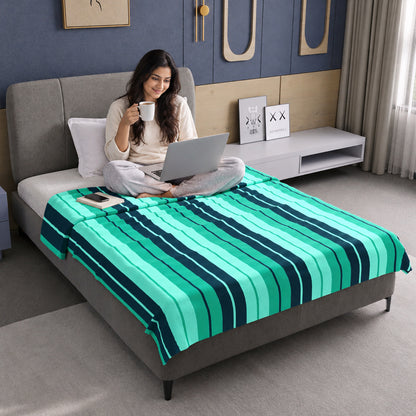 Green Microfiber Single Bed Dohar – 120 GSM