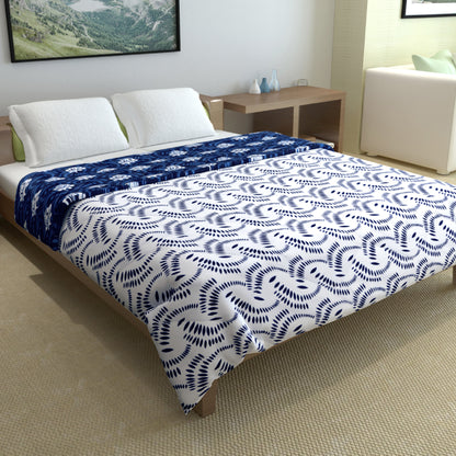 Iris Floral Reversible Double Bed Quilt Comforter