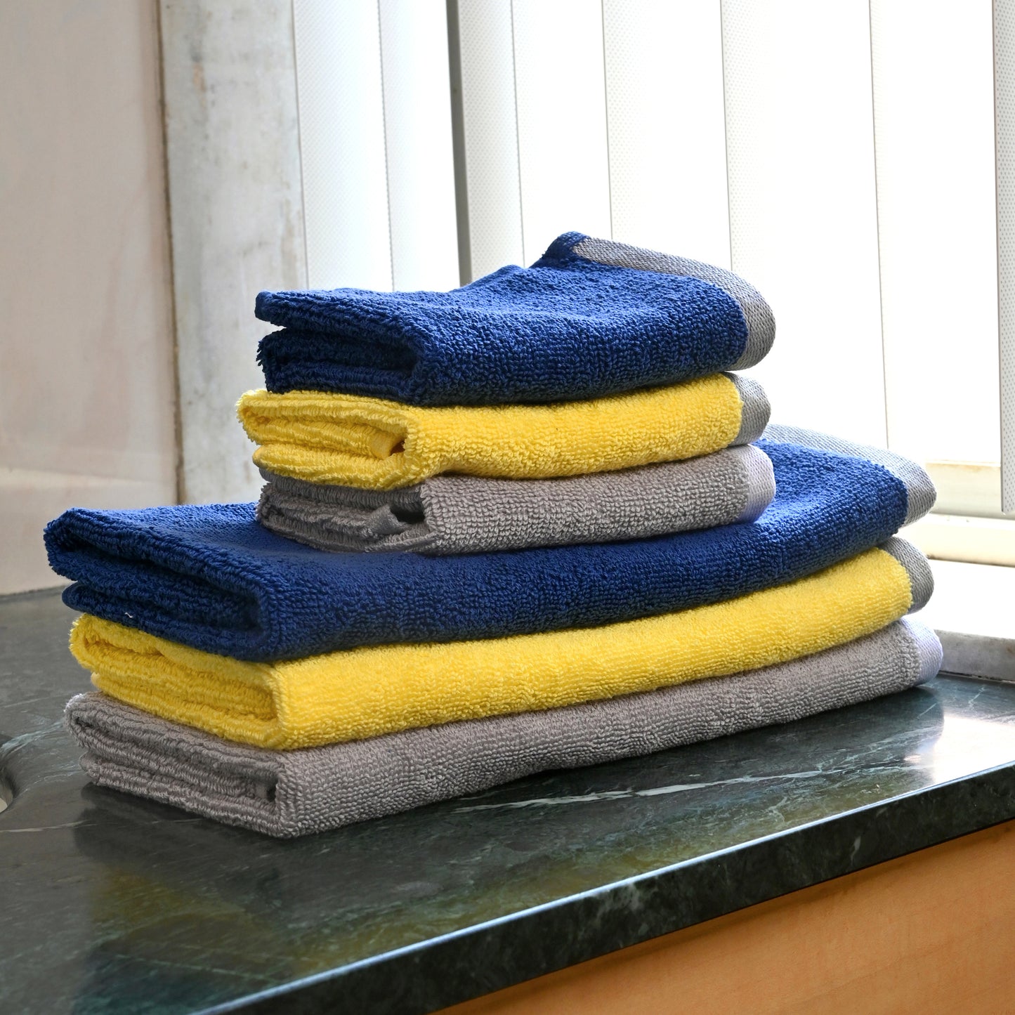 Multicolor Cotton 6 Hand & Face Towels Combo (40x60 cm & 30x30 cm)