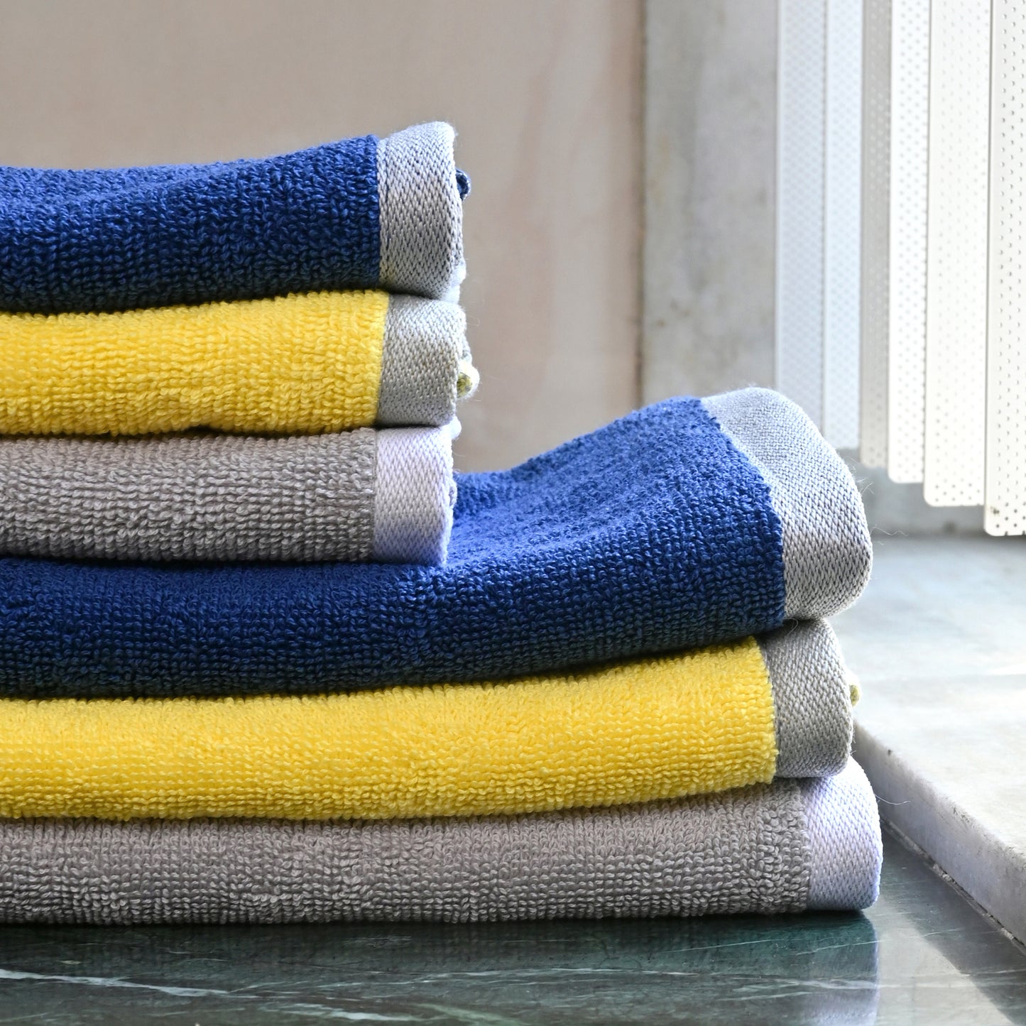 Multicolor Cotton 6 Hand & Face Towels Combo (40x60 cm & 30x30 cm)