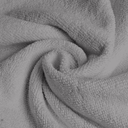 Grey Cotton Set of 4 Hand & Face Towels Combo (40x60 cm, 30x30 cm)