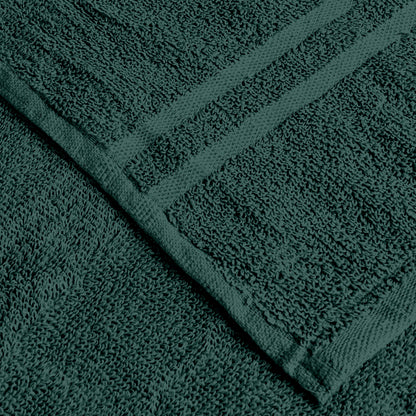 Maroon & Green Cotton Hand Towels Set of 4 (40x60 cm)
