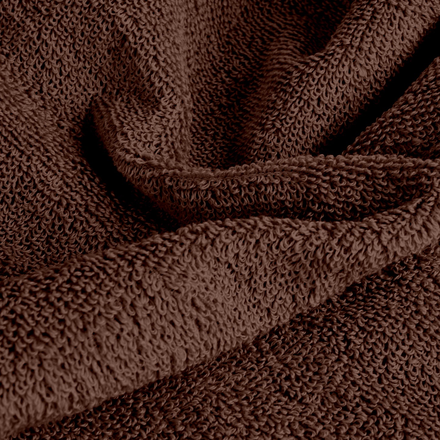 Brown & Grey Cotton Hand Towels Set of 4 (40x60 cm)