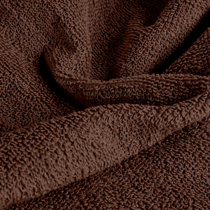 Brown & Grey Cotton Hand Towels Set of 4 (40x60 cm)