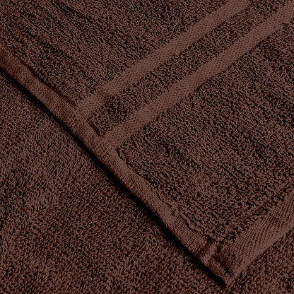 Brown Cotton Set of 2 Hand Towels (40x60 cm)