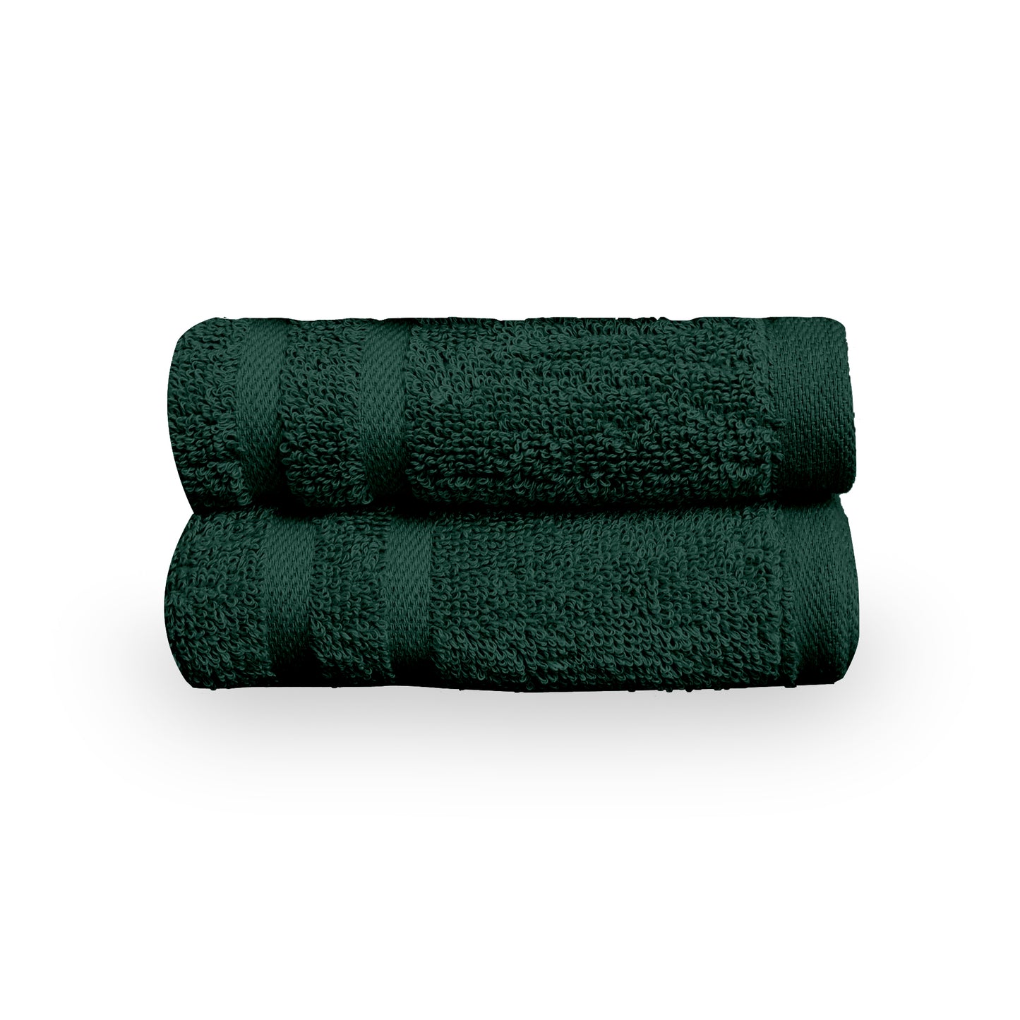 Green Cotton Set of 2 Hand Towels (40x60 cm)