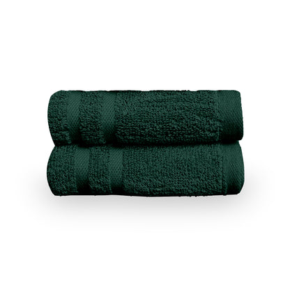 Green Cotton Set of 2 Hand Towels (40x60 cm)