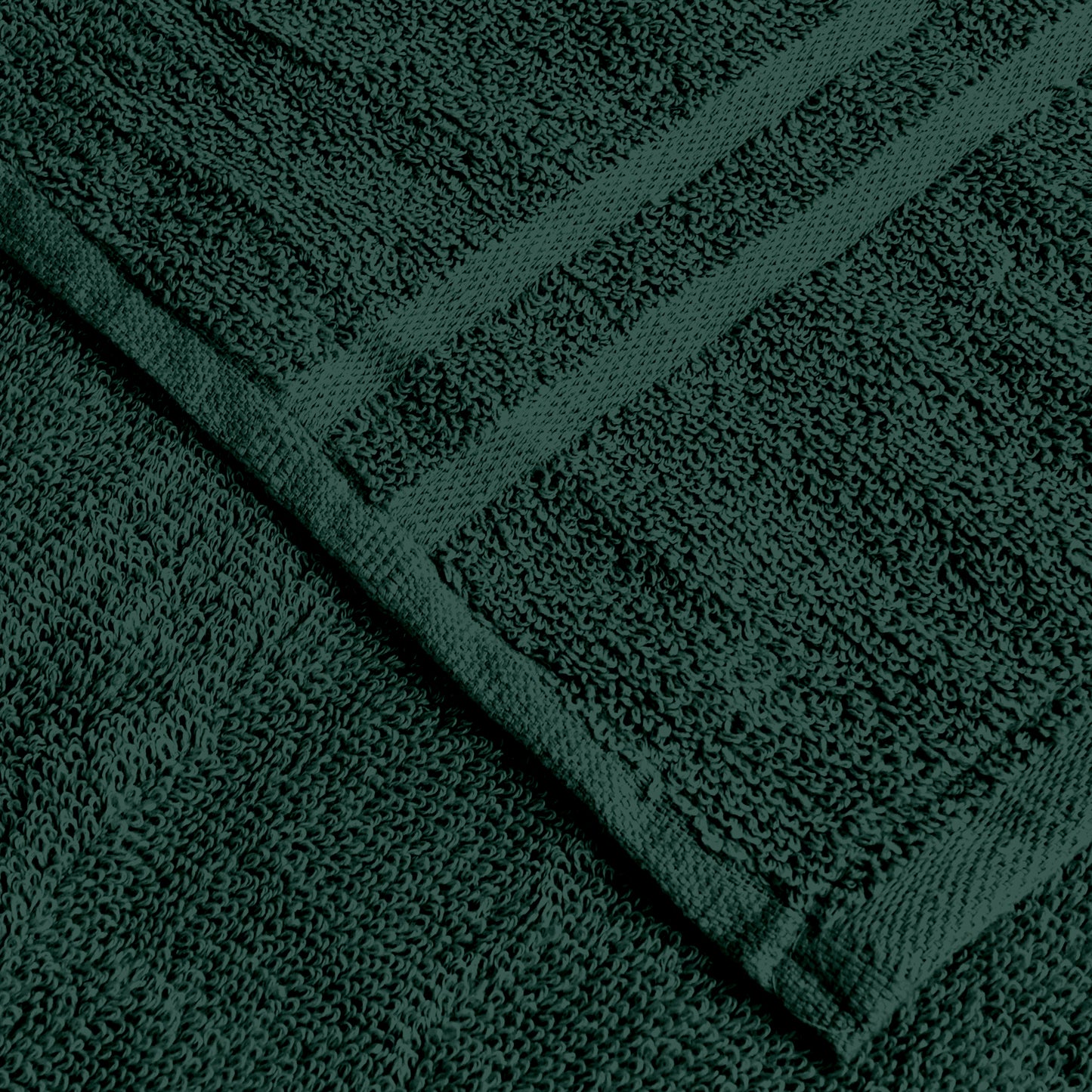 Green Cotton Set of 2 Hand Towels (40x60 cm)