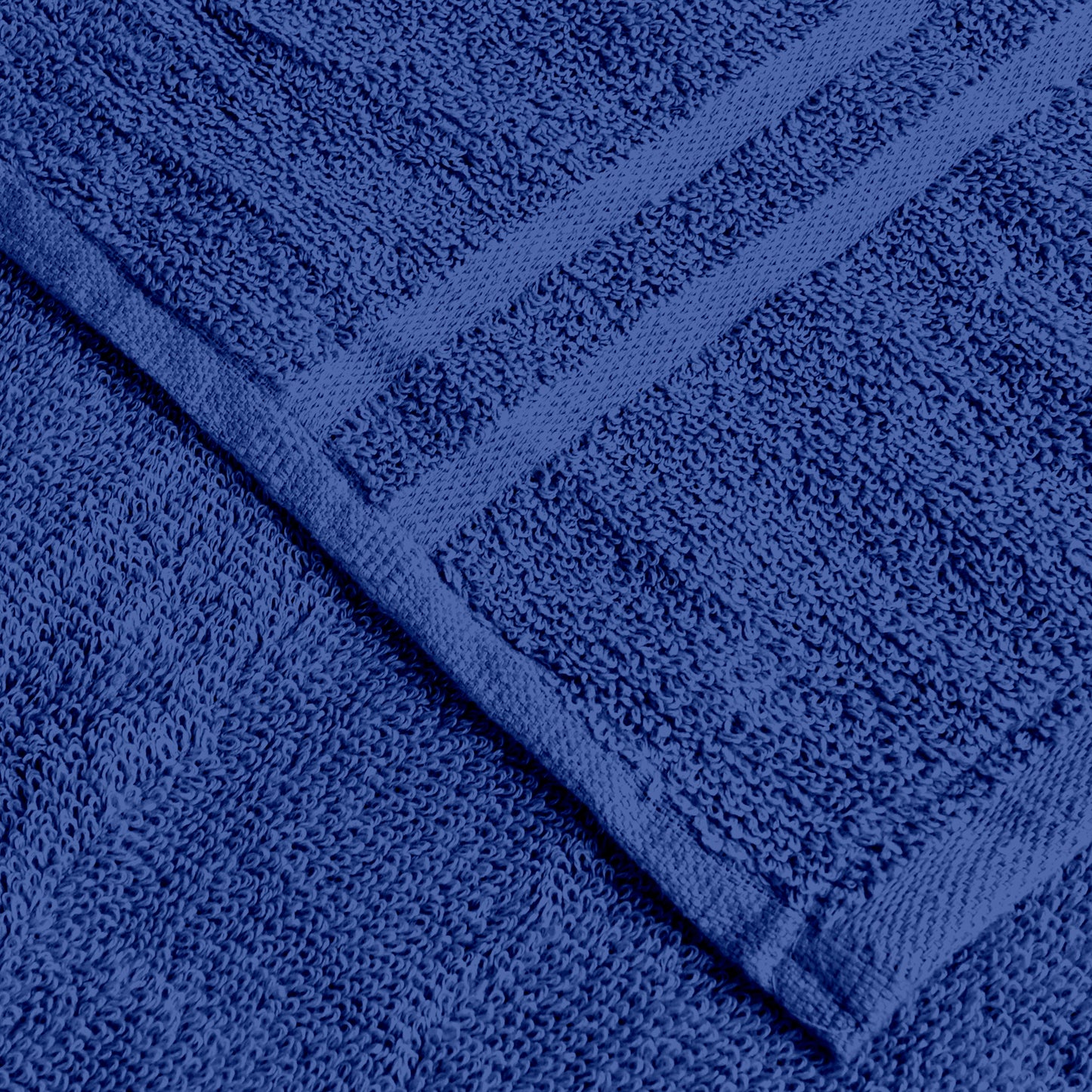 Blue Cotton Set of 2 Hand Towels (40x60 cm)