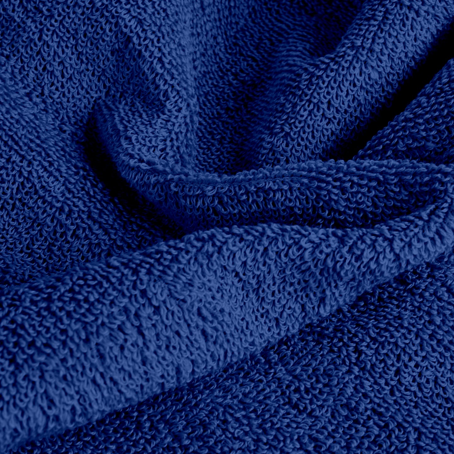 Blue Cotton Set of 4 Hand Towels (40x60 cm)