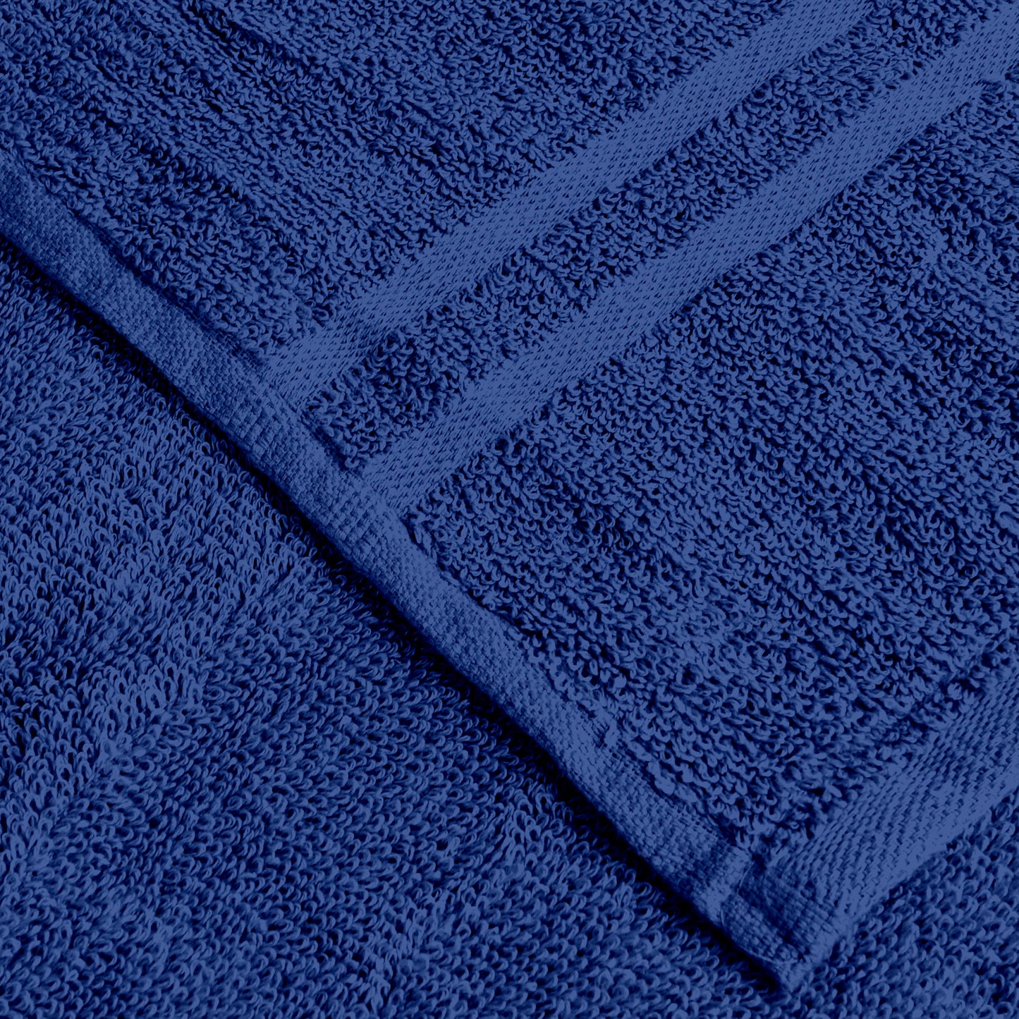 Blue Cotton Set of 4 Hand Towels (40x60 cm)