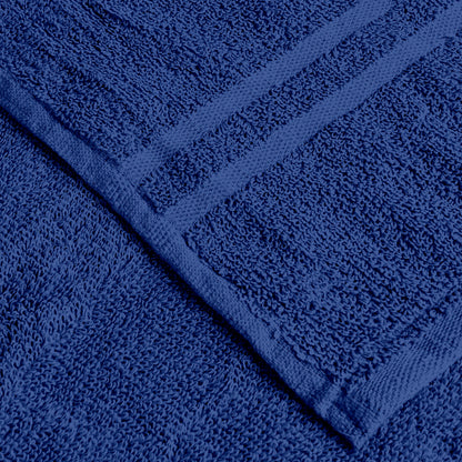 Blue Cotton Set of 4 Hand Towels (40x60 cm)