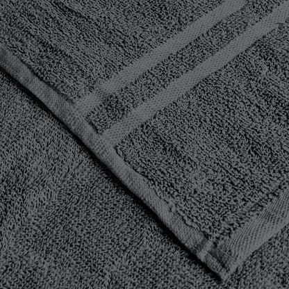 Grey Cotton Set of 2 Hand Towels (40x60 cm)