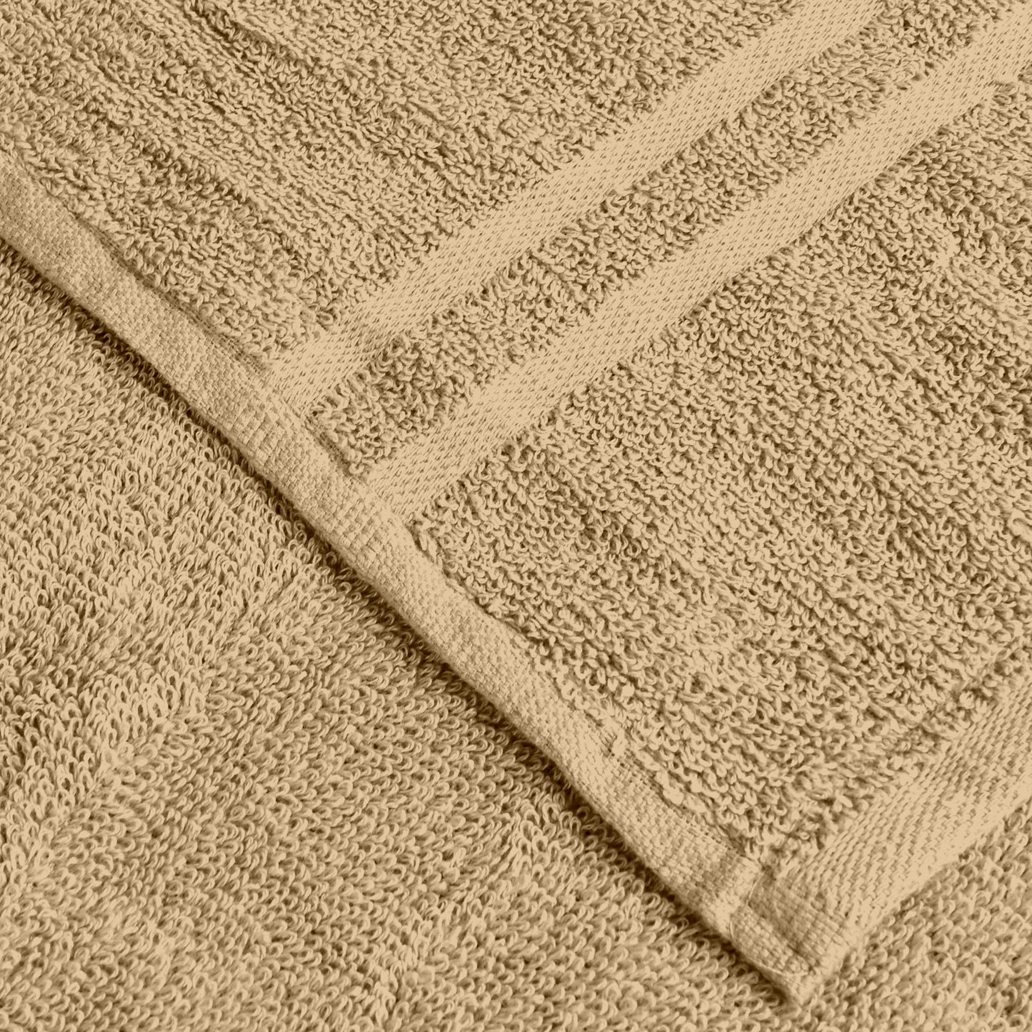 Beige Cotton Set of 2 Hand Towels (40x60 cm)