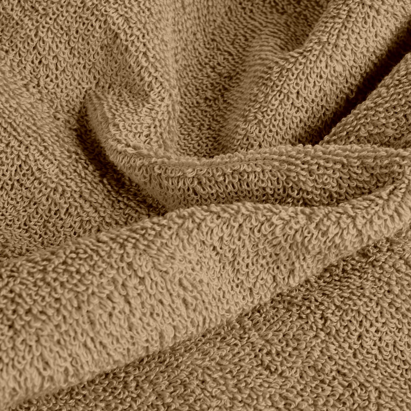 Beige Cotton Hand Towels Set of 4 (40x60 cm)