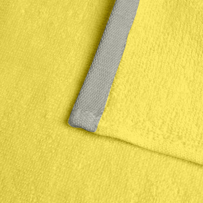 Yellow Cotton Hand Towels Set of 4 (40x60 cm)