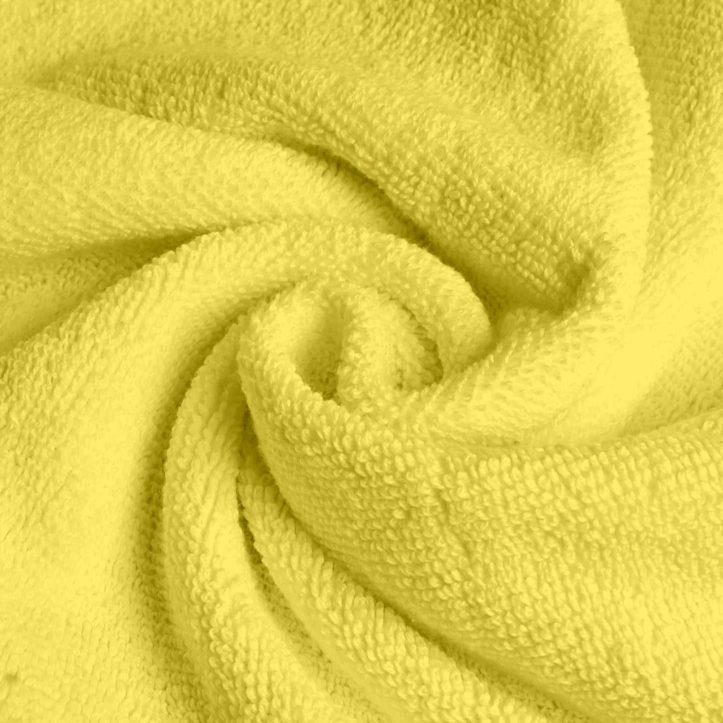 Yellow Cotton Hand Towels Set of 4 (40x60 cm)