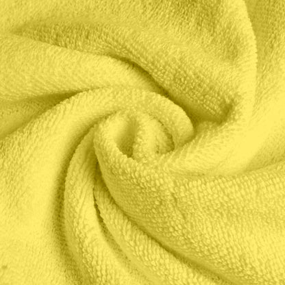 Yellow Cotton Hand Towels Set of 4 (40x60 cm)