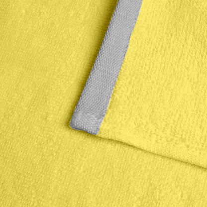 Yellow Cotton Hand Towels Set of 6 (40x60 cm)