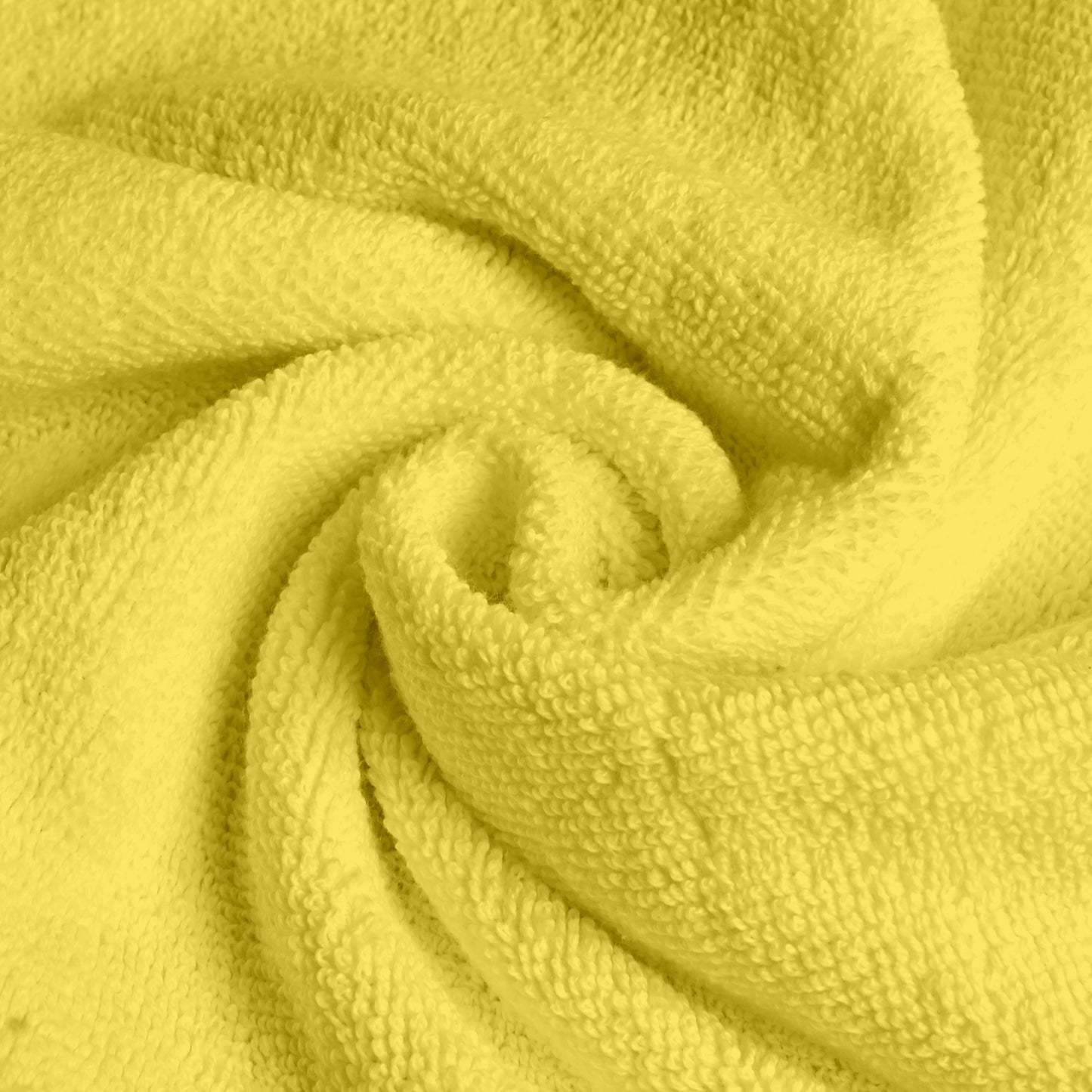 Yellow Cotton Hand Towels Set of 6 (40x60 cm)