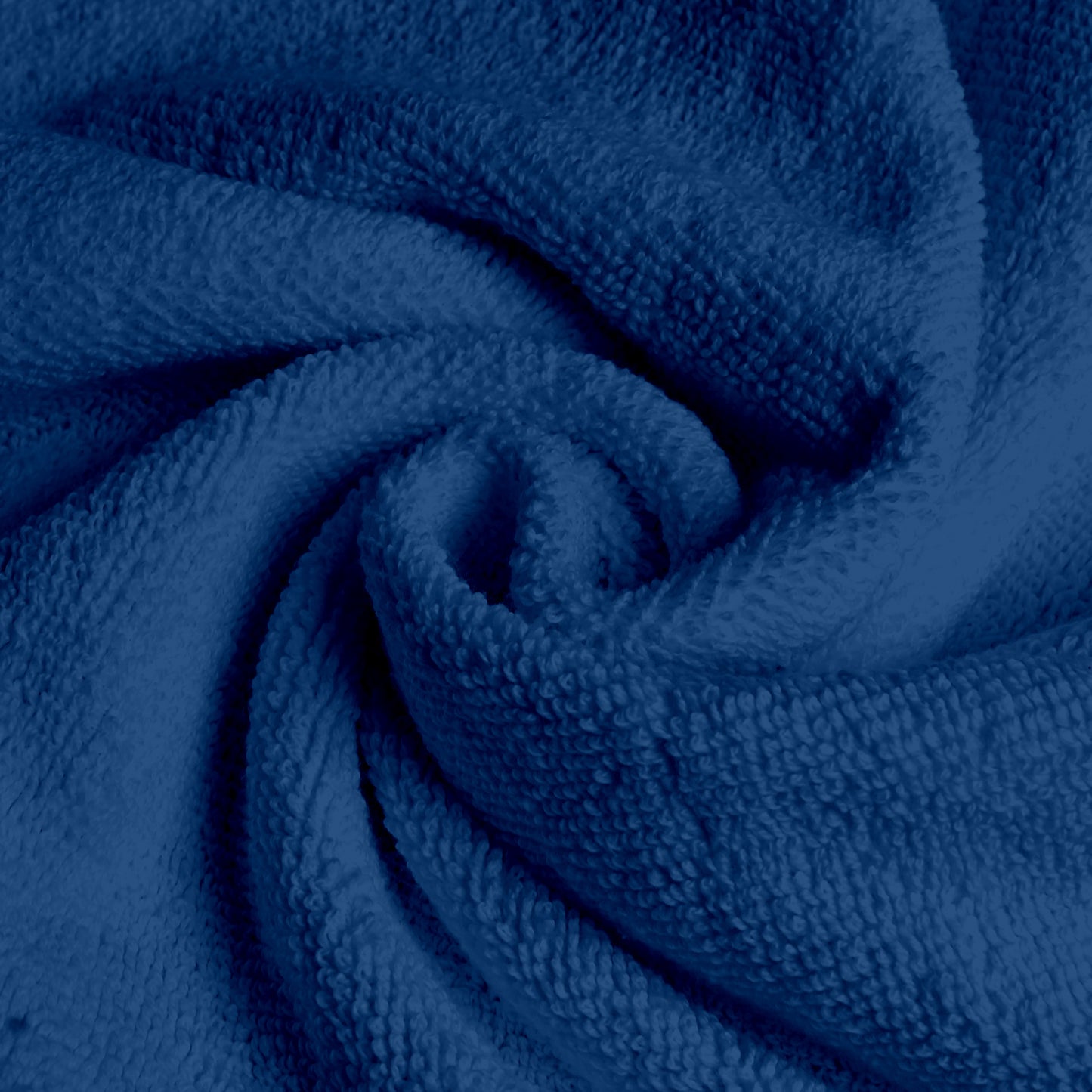 Blue Cotton Hand Towels Set of 4 (40x60 cm)