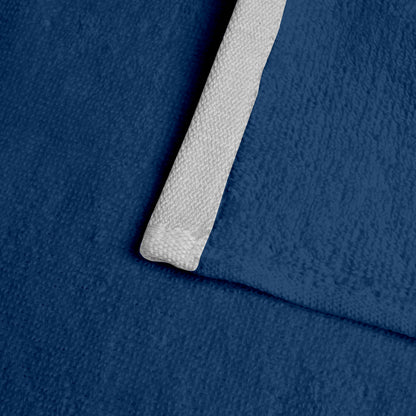 Blue Cotton Hand Towels Set of 6 (40x60 cm)