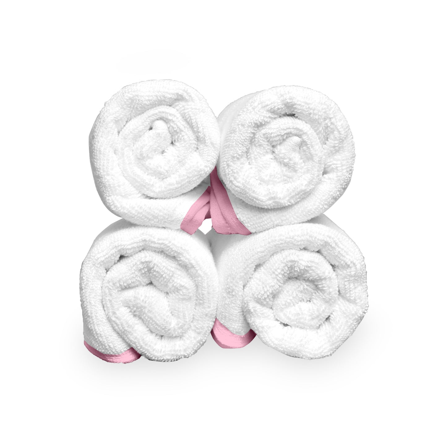 White Cotton Hand Towels Set of 4 (40x60 cm)